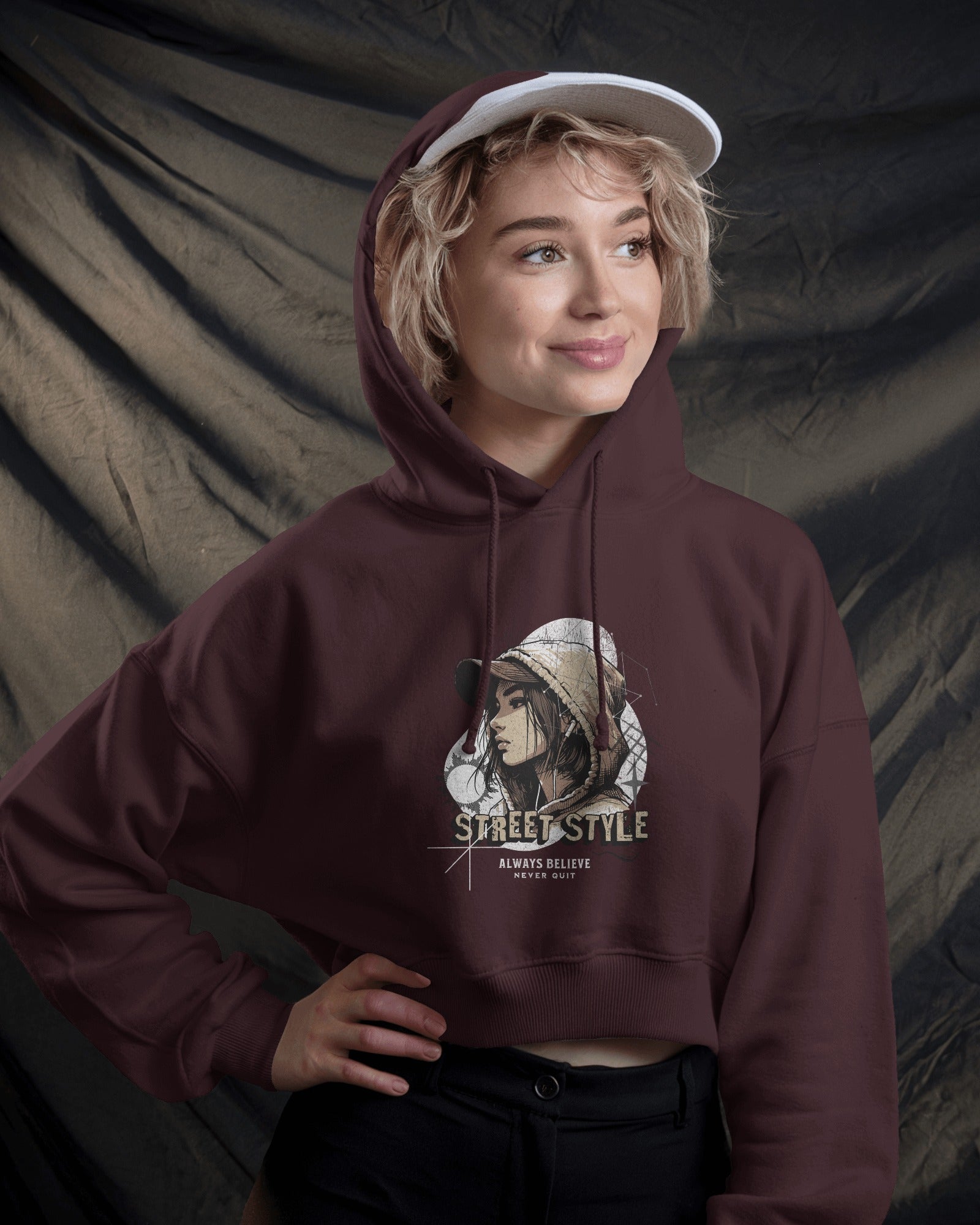 Female Cropped Hoodie