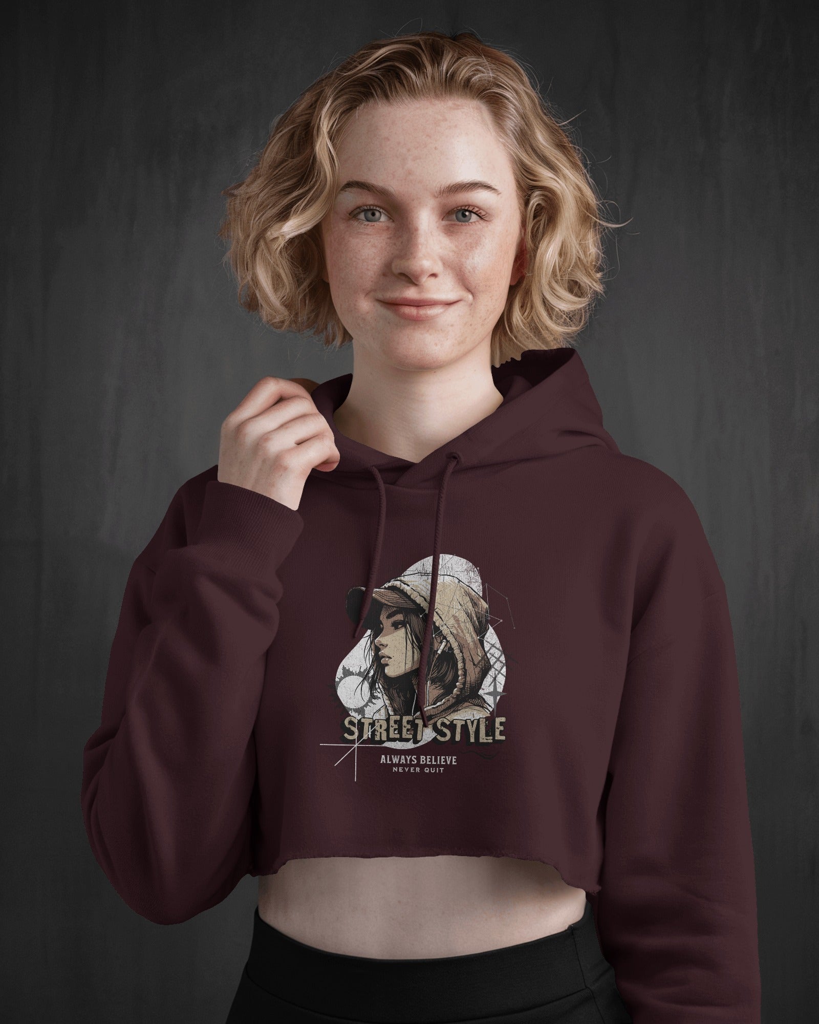 Female Cropped Hoodie