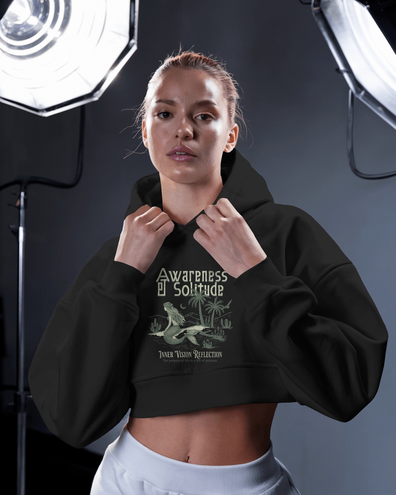 Female Cropped Hoodie