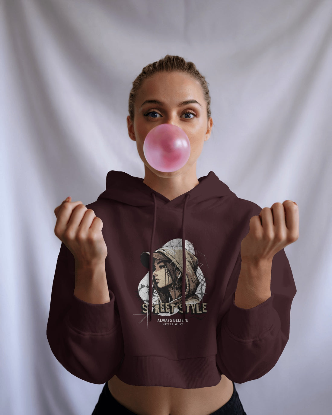 Female Cropped Hoodie