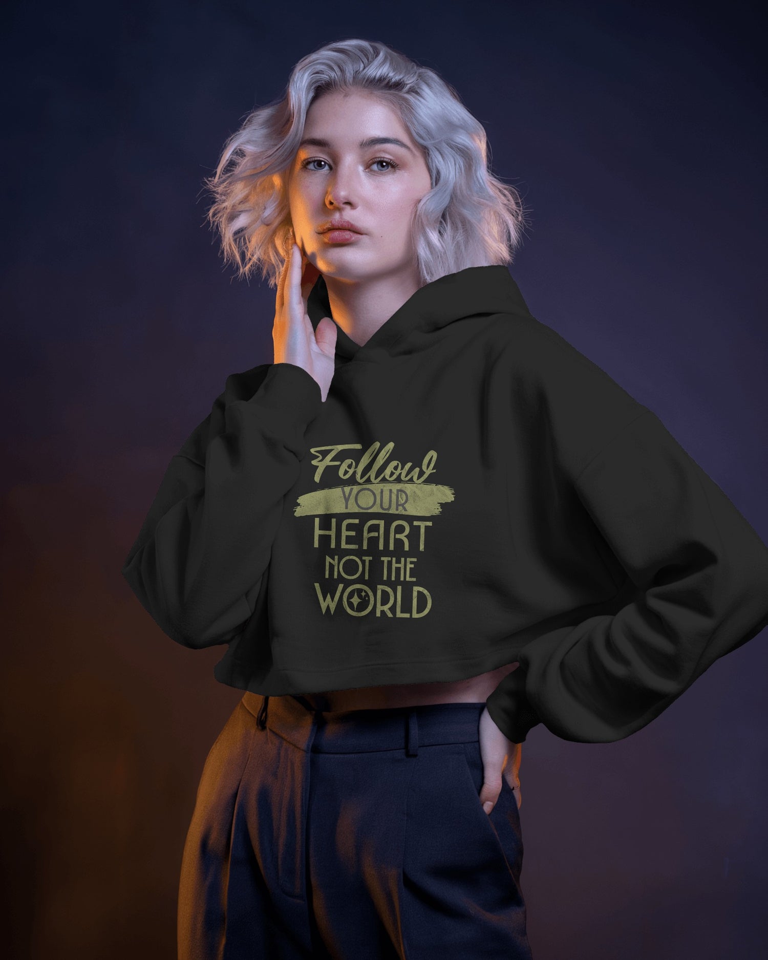 Female Cropped Hoodie