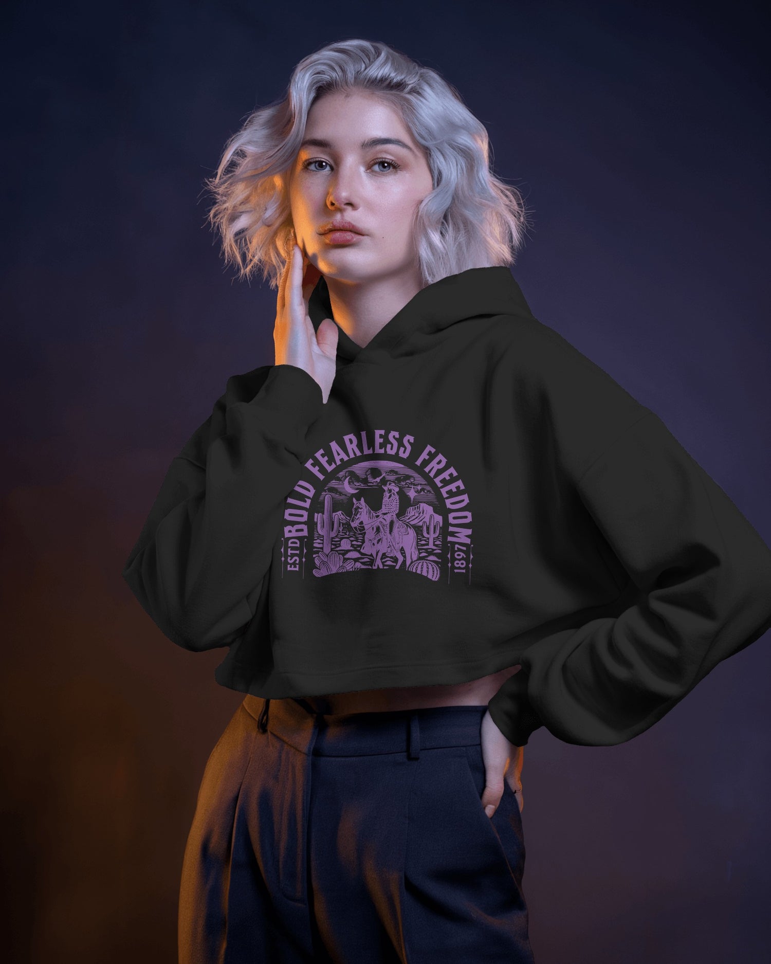 Female Cropped Hoodie