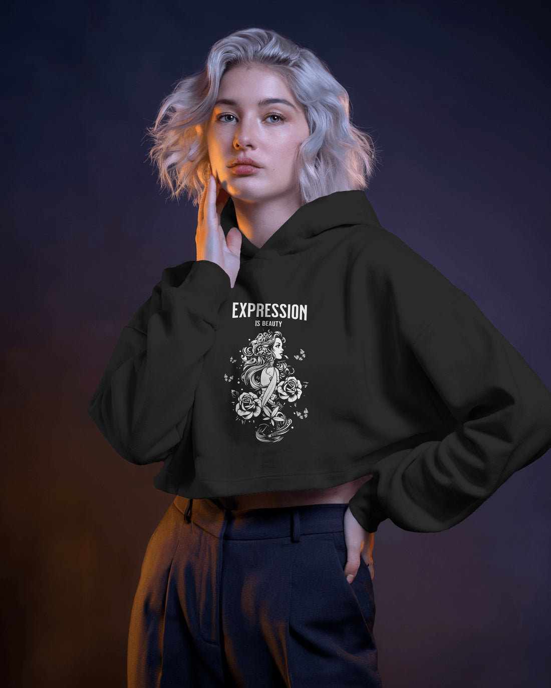 Female Cropped Hoodie