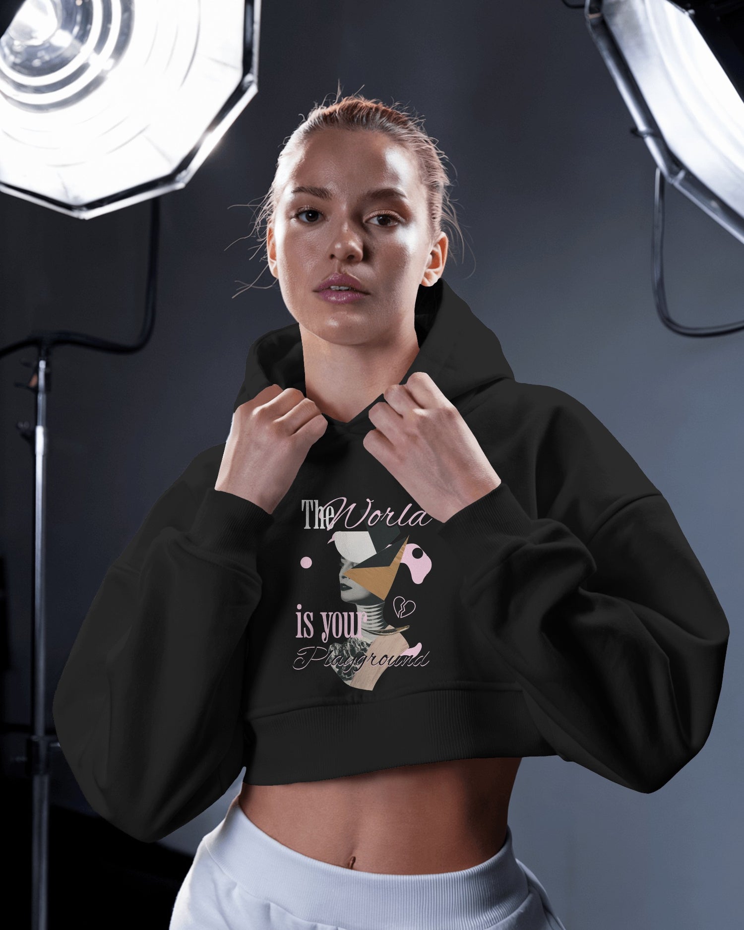 Female Cropped Hoodie