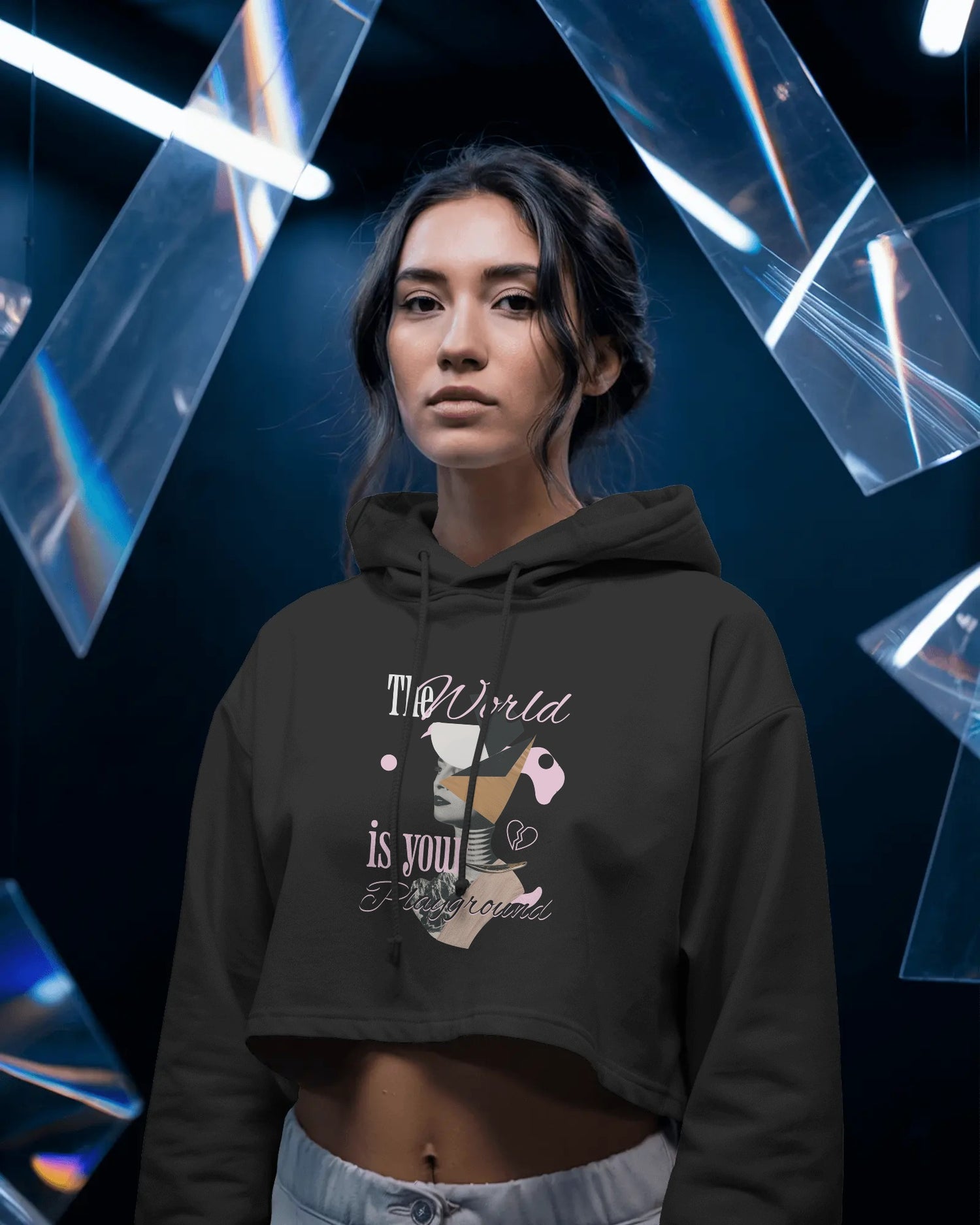 Female Cropped Hoodie